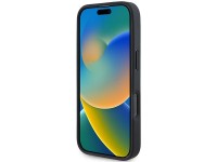 Capa para iPhone 16 Pro em couro com gravação a quente da BMW - Preta Capa para iPhone 16 Pro em couro com gravação a quente da BMW - Preta