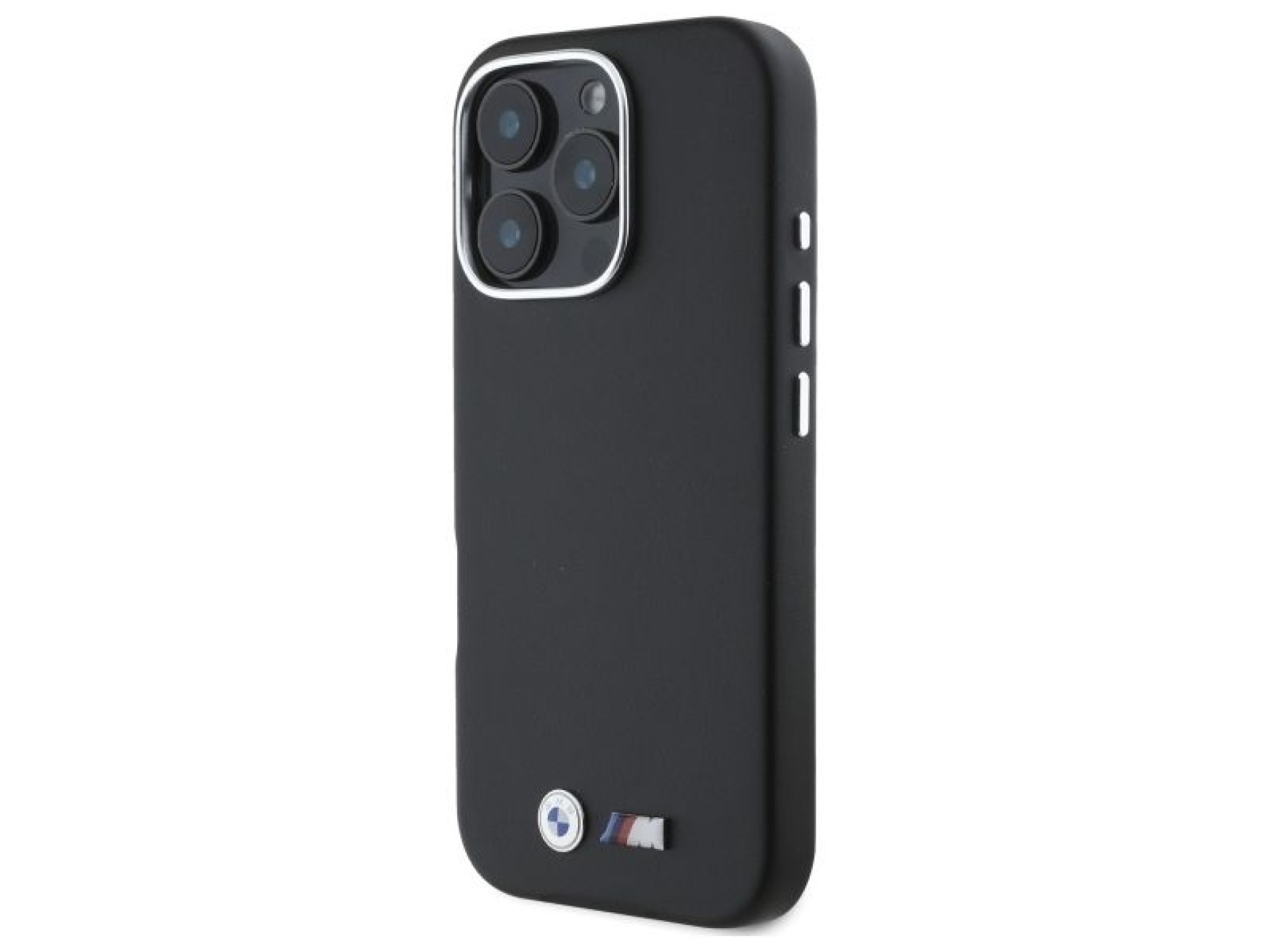 Capa MagSafe BMW M Smooth Full Wrapped Metal para iPhone 16 Pro Max - Preta