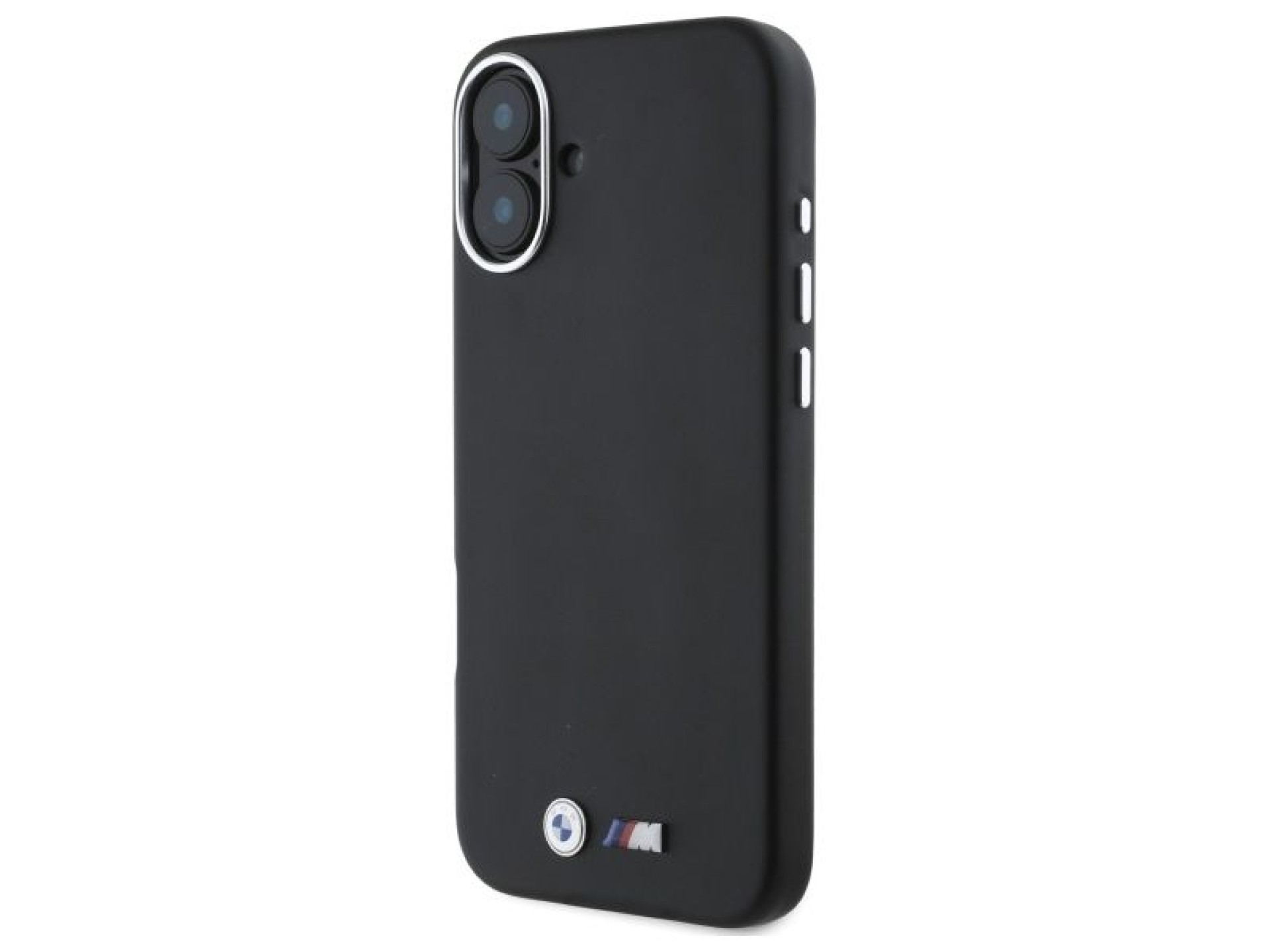 Funda BMW M Smooth Full Wrapped Metal MagSafe para iPhone 16 Plus - Negra