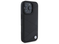 BMW Sign Leather Crossing Lines Pattern iPhone 16 Pro Max Case - Black BMW Sign Leather Crossing Lines Pattern iPhone 16 Pro Max Case - Black