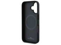 Capa para iPhone 16 com MagSafe, textura em couro e logo da BMW - Preta Capa para iPhone 16 com MagSafe, textura em couro e logo da BMW - Preta
