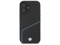 Capa para iPhone 16 com MagSafe, textura em couro e logo da BMW - Preta Capa para iPhone 16 com MagSafe, textura em couro e logo da BMW - Preta
