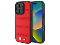 BMW M Perforated And Stitched Line MagSafe case for iPhone 16 Pro Max - red BMW M Perforated And Stitched Line MagSafe case for iPhone 16 Pro Max - red