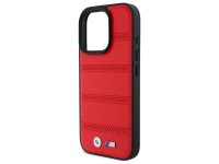 BMW M Perforated And Stitched Line MagSafe case for iPhone 16 Pro Max - red BMW M Perforated And Stitched Line MagSafe case for iPhone 16 Pro Max - red