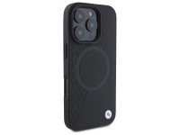 BMW Sign Leather Half Textured And Circle MagSafe case for iPhone 16 Pro Max - black BMW Sign Leather Half Textured And Circle MagSafe case for iPhone 16 Pro Max - black