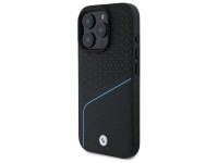 Funda MagSafe BMW con textura de cuero y líneas para iPhone 16 Pro Max - Negra Funda MagSafe BMW con textura de cuero y líneas para iPhone 16 Pro Max - Negra