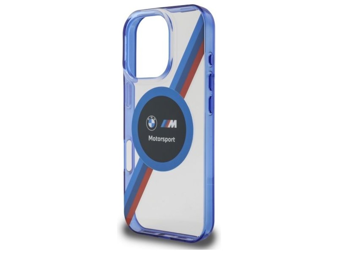BMW BMHMP16X23HTPUT iPhone 16 Pro Max 6.9" funda rígida transparente Motosport IML Circle MagSafe