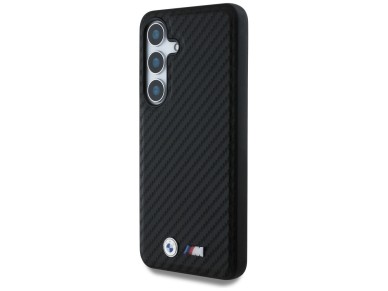 BMW Leather Carbon MagSafe Case for Samsung Galaxy S25 - Black BMW Leather Carbon MagSafe Case for Samsung Galaxy S25 - Black