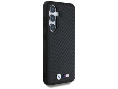 BMW Leather Carbon MagSafe Case for Samsung Galaxy S25 - Black BMW Leather Carbon MagSafe Case for Samsung Galaxy S25 - Black