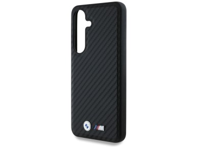 BMW Leather Carbon MagSafe Case for Samsung Galaxy S25 - Black BMW Leather Carbon MagSafe Case for Samsung Galaxy S25 - Black