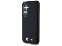 Capa MagSafe em couro e fibra de carbono da BMW para Samsung Galaxy S25 - Preta Capa MagSafe em couro e fibra de carbono da BMW para Samsung Galaxy S25 - Preta