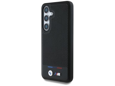 BMW Leather Tricolor Stripe MagSafe Case for Samsung Galaxy S25 - Black BMW Leather Tricolor Stripe MagSafe Case for Samsung Galaxy S25 - Black