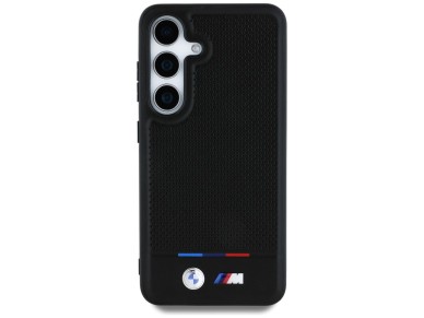 BMW Leather Tricolor Stripe MagSafe Case for Samsung Galaxy S25 - Black BMW Leather Tricolor Stripe MagSafe Case for Samsung Galaxy S25 - Black