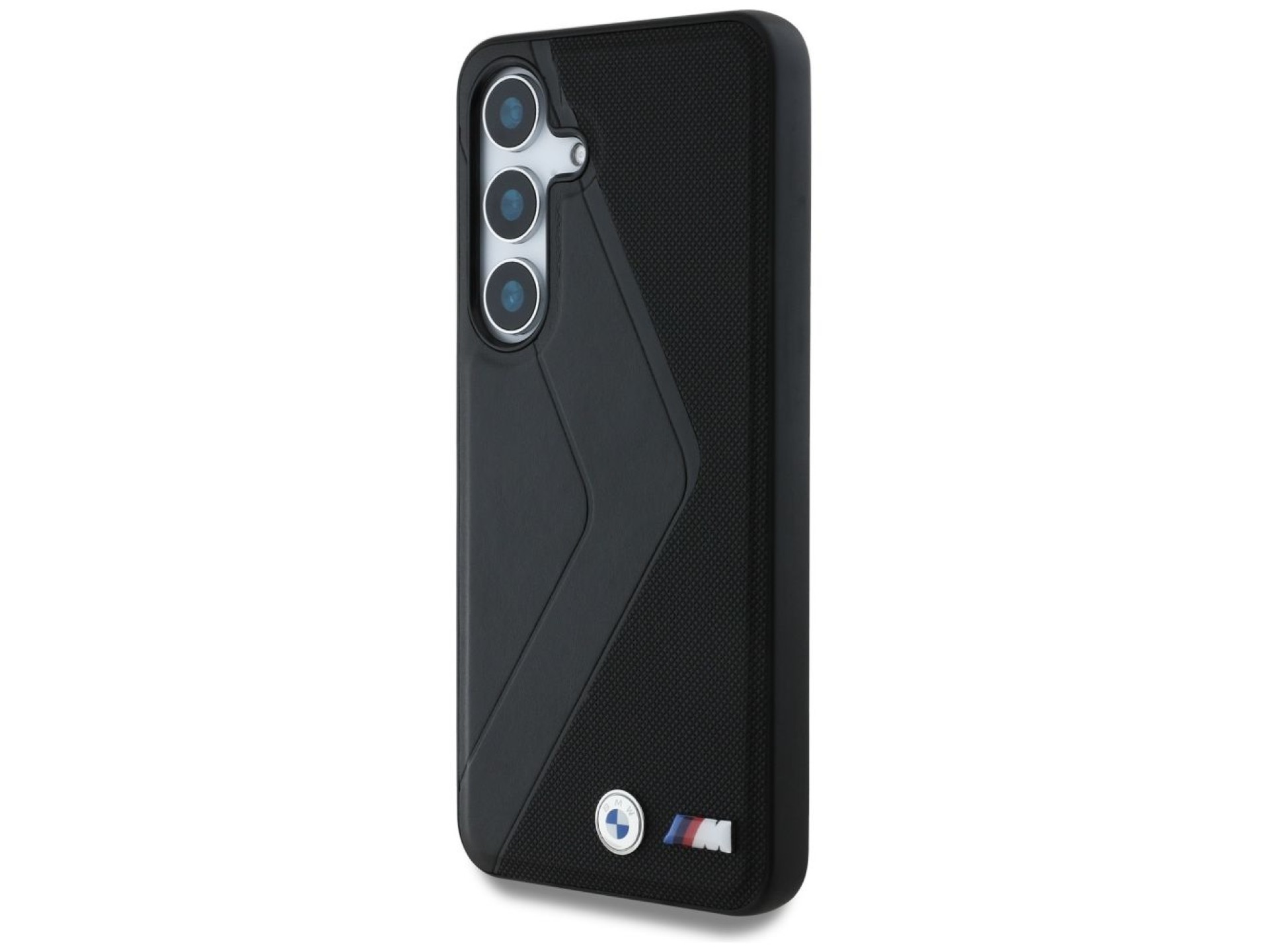 Capa MagSafe BMW Leather Oversized Stripes para Samsung Galaxy S25 - preta