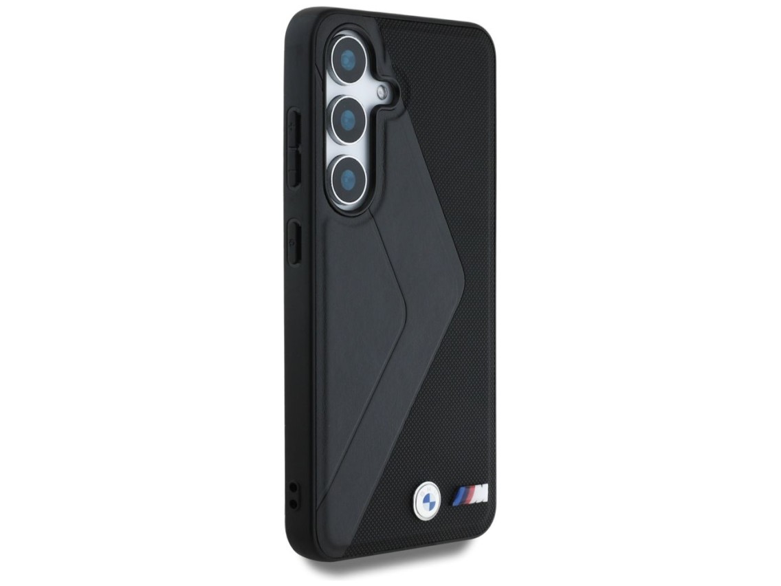 Capa MagSafe BMW Leather Oversized Stripes para Samsung Galaxy S25 - preta