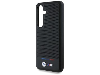 BMW Leather Tricolor Stripe MagSafe Case for Samsung Galaxy S25 - Black BMW Leather Tricolor Stripe MagSafe Case for Samsung Galaxy S25 - Black