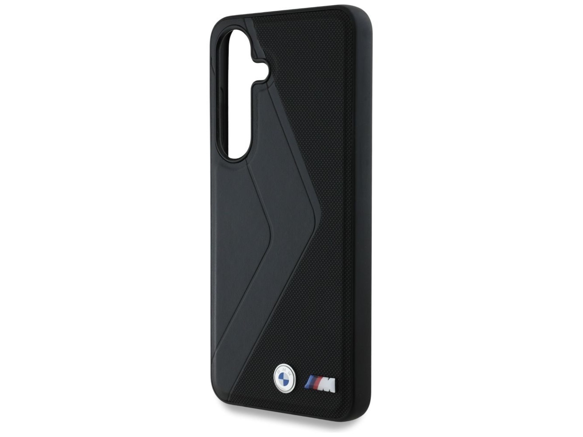 Capa MagSafe BMW Leather Oversized Stripes para Samsung Galaxy S25 - preta