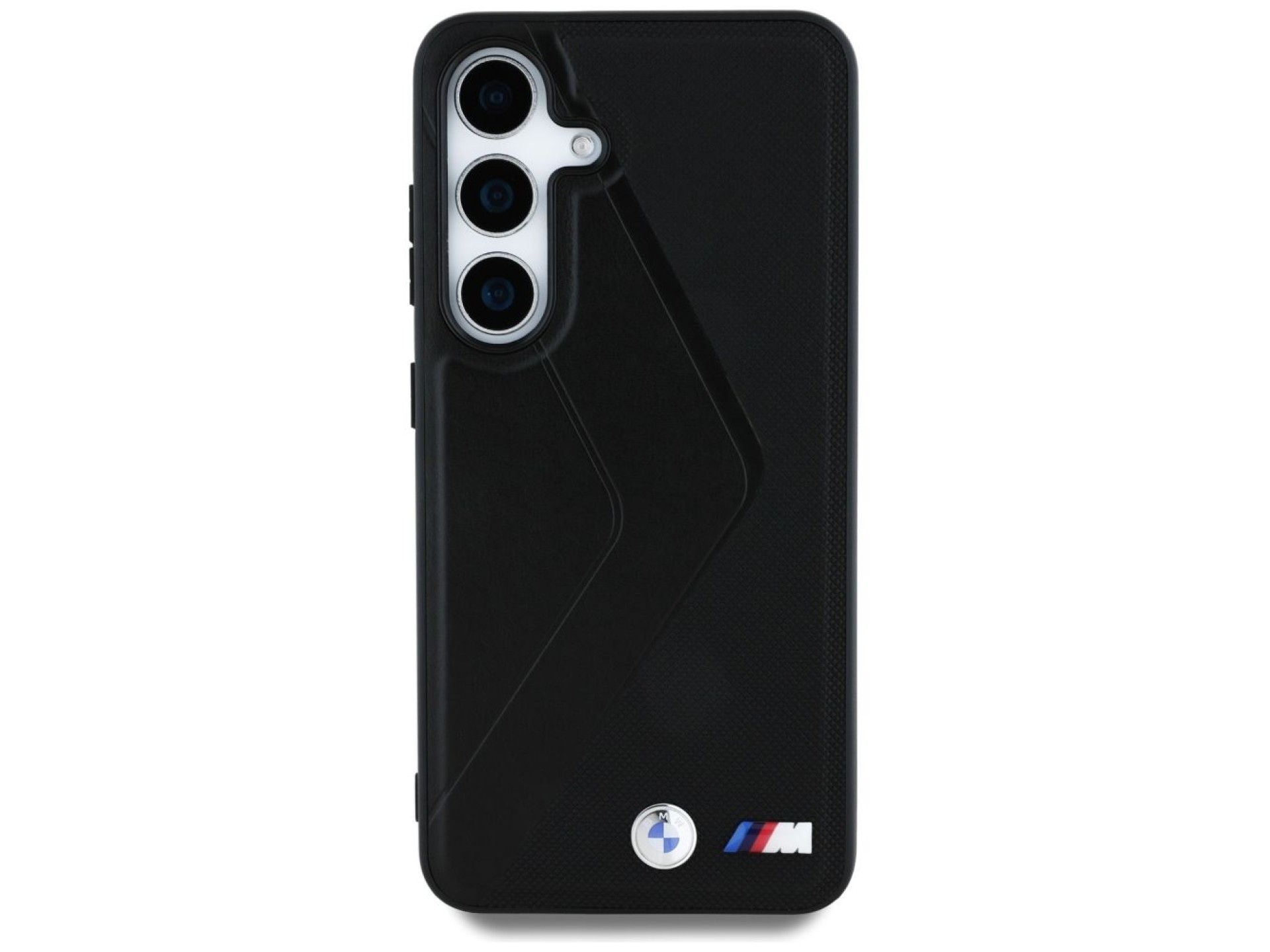 Capa MagSafe BMW Leather Oversized Stripes para Samsung Galaxy S25 - preta