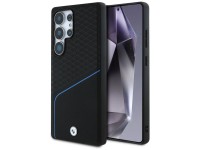 Funda BMW MagSafe de cuero texturizado y liso para Samsung Galaxy S25 Ultra - negra