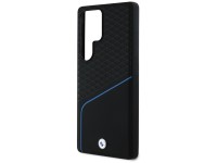 Funda BMW MagSafe de cuero texturizado y liso para Samsung Galaxy S25 Ultra - negra