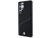 Funda BMW MagSafe de cuero texturizado y liso para Samsung Galaxy S25 Ultra - negra