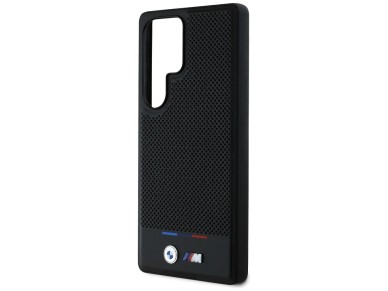 BMW Leather Tricolor Stripe MagSafena Samsung Galaxy S25 Ultra Case - Black BMW Leather Tricolor Stripe MagSafena Samsung Galaxy S25 Ultra Case - Black