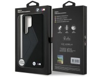 Funda BMW de cuero con rayas extragrandes y MagSafe para Samsung Galaxy S25 Ultra - negra Funda BMW de cuero con rayas extragrandes y MagSafe para Samsung Galaxy S25 Ultra - negra