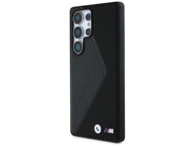 BMW Leather Oversized Stripes MagSafe case for Samsung Galaxy S25 Ultra - black BMW Leather Oversized Stripes MagSafe case for Samsung Galaxy S25 Ultra - black