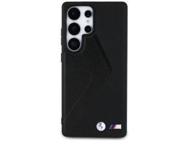 BMW Leather Oversized Stripes MagSafe case for Samsung Galaxy S25 Ultra - black BMW Leather Oversized Stripes MagSafe case for Samsung Galaxy S25 Ultra - black