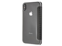 Capa para iPhone XS Max com estampa BMW Carbon Tricolor Stripe - Preta