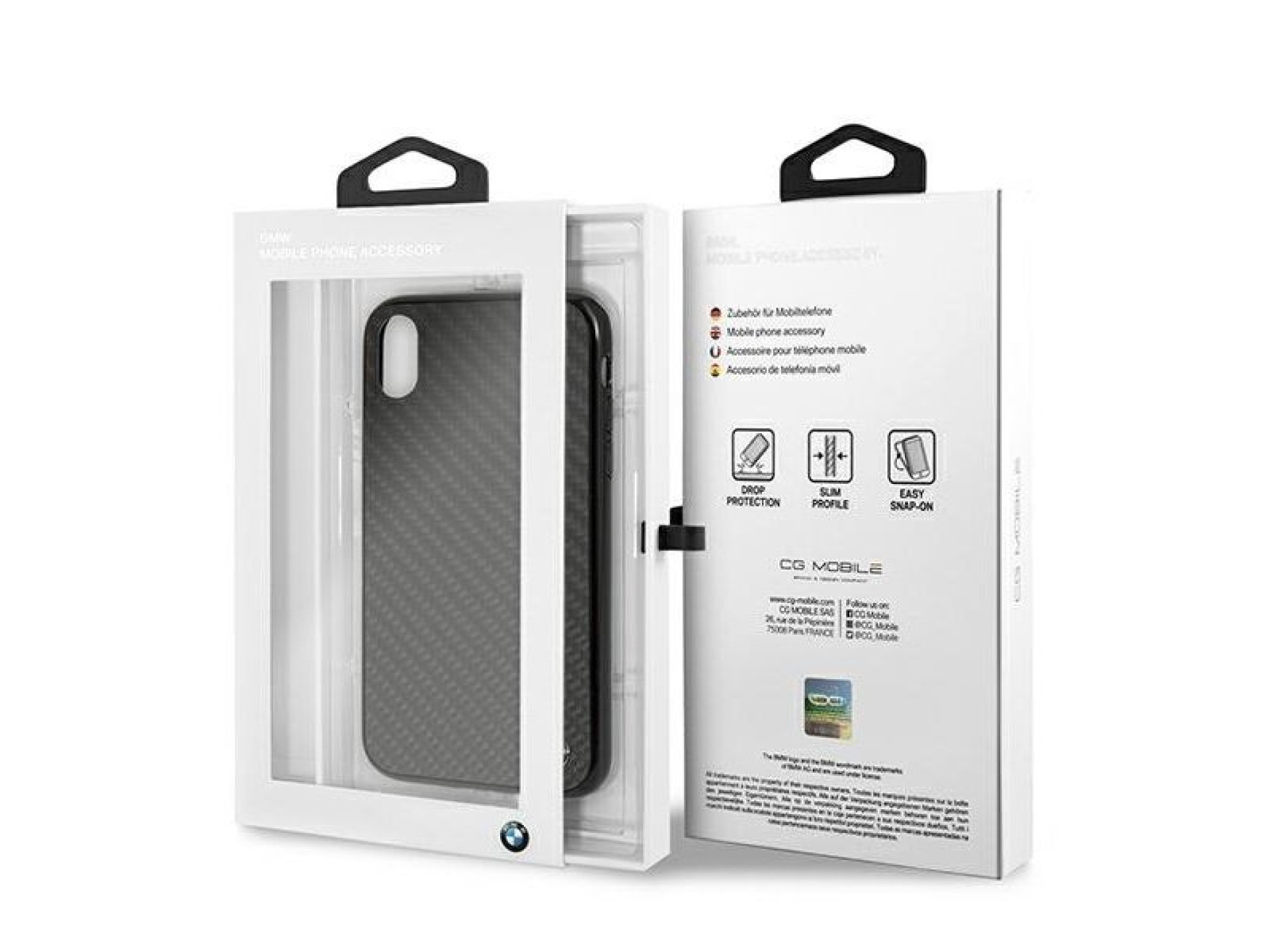 BMW Siganture Carbon iPhone Xr Case - Black