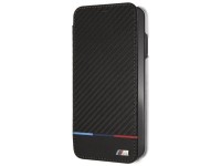 Capa para iPhone XS Max com estampa BMW Carbon Tricolor Stripe - Preta