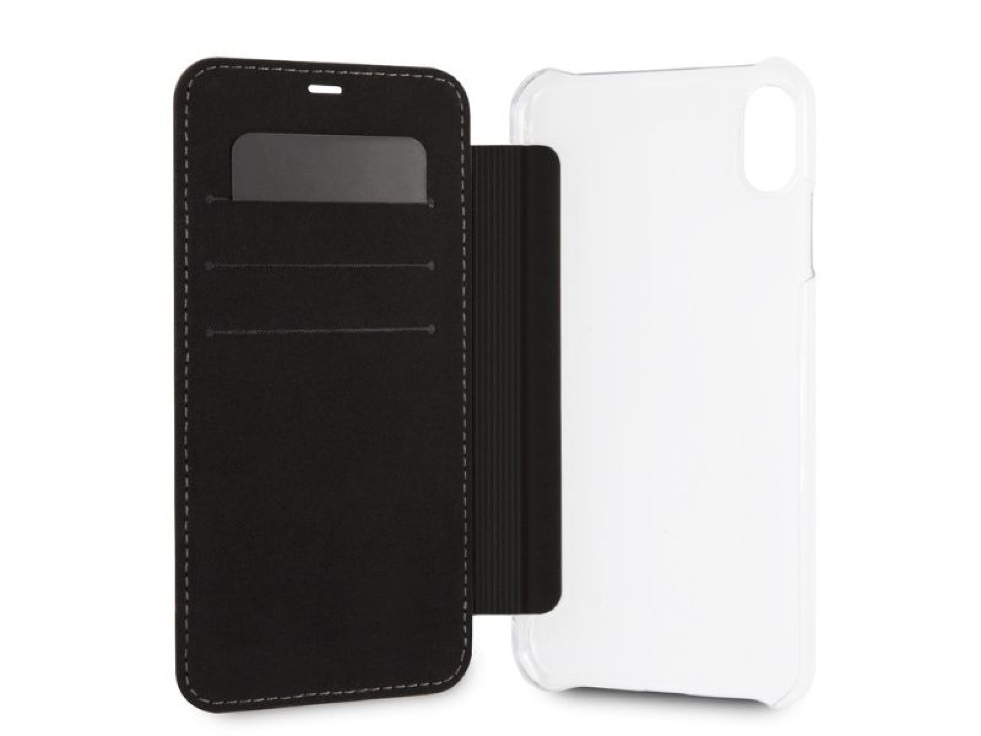 Capa para iPhone XS Max com estampa BMW Carbon Tricolor Stripe - Preta