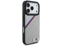 Capa MagSafe BMW M Tricolor Metal Logo para iPhone 17 Pro - Cinza Capa MagSafe BMW M Tricolor Metal Logo para iPhone 17 Pro - Cinza