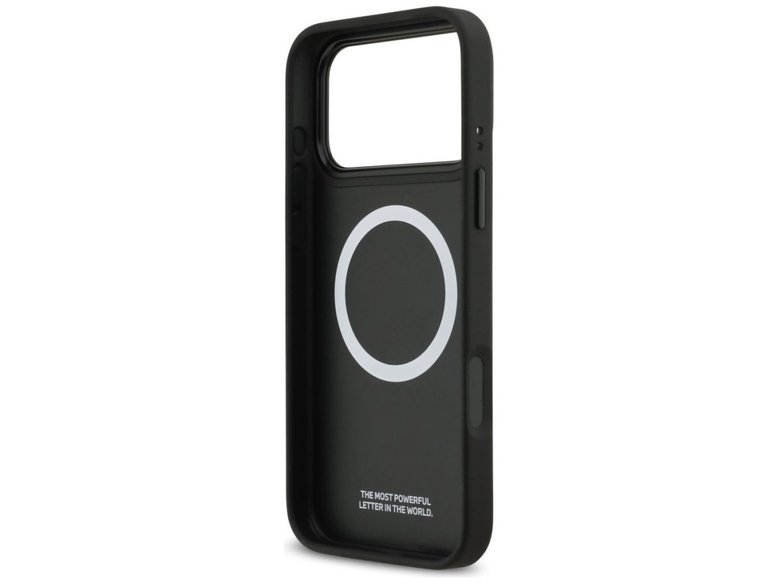 BMW M Tricolor Metal Logo MagSafe Case for iPhone 17 Pro Max - Gray