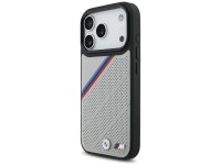 Capa MagSafe BMW M Tricolor Metal Logo para iPhone 17 Pro - Cinza Capa MagSafe BMW M Tricolor Metal Logo para iPhone 17 Pro - Cinza