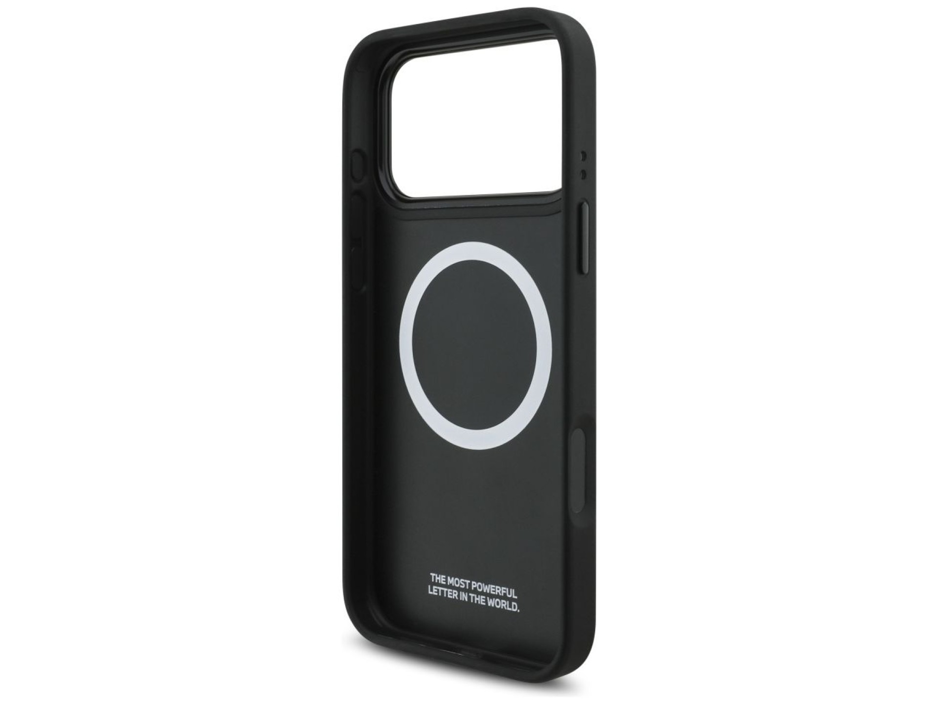 BMW M Tricolor Metal Logo MagSafe Case for iPhone 17 Pro Max - Black