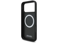 BMW M Tricolor Metal Logo MagSafe Case for iPhone 17 Pro Max - Black