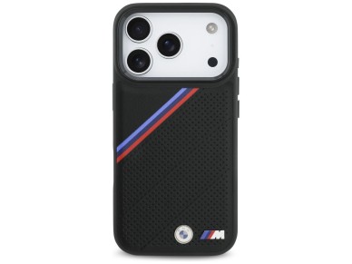 BMW M Tricolor Metal Logo MagSafe Case for iPhone 17 Pro - Black BMW M Tricolor Metal Logo MagSafe Case for iPhone 17 Pro - Black