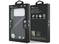 BMW M Tricolor Metal Logo MagSafe Case for iPhone 17 Pro Max - Black