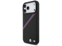 BMW M Tricolor Metal Logo MagSafe Case for iPhone 17 Pro Max - Black