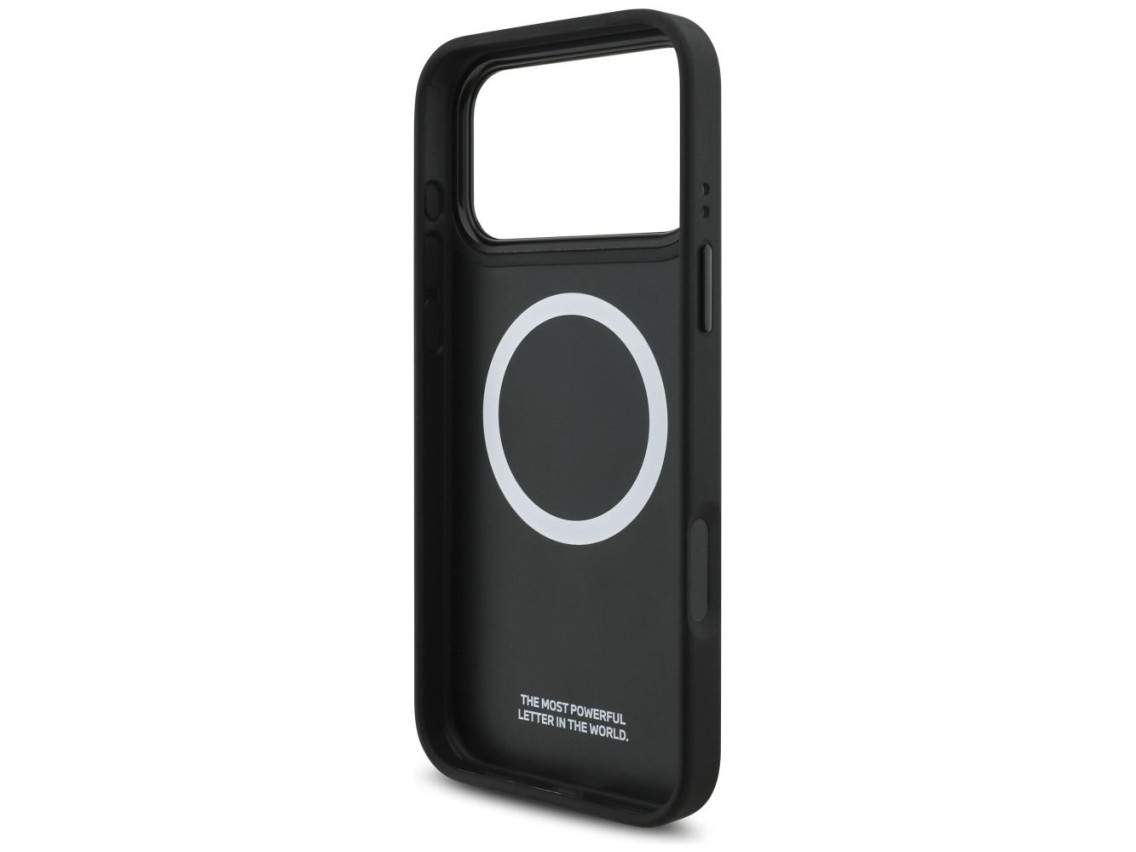 BMW M Tricolor Metal Logo MagSafe Case for iPhone 17 Pro Max - Black