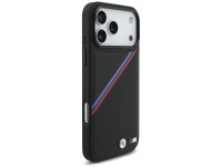 BMW M Tricolor Metal Logo MagSafe Case for iPhone 17 Pro Max - Black