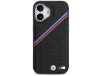 Capa MagSafe BMW M Tricolor Metal Logo para iPhone 17 - Preta