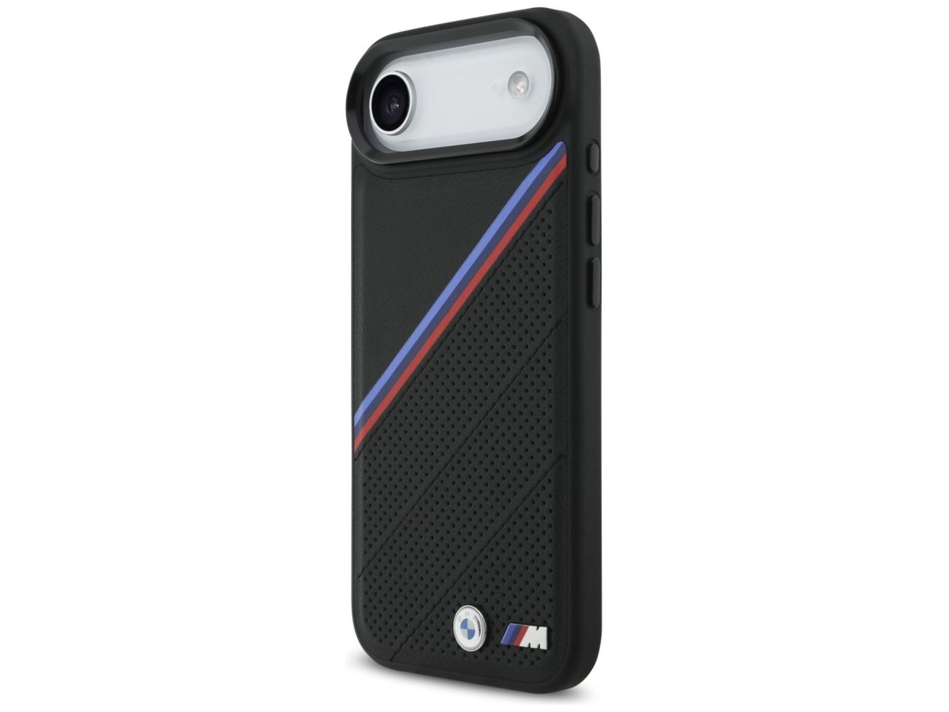 Funda MagSafe BMW M Tricolor Metal Logo para iPhone 17 Air - Negra