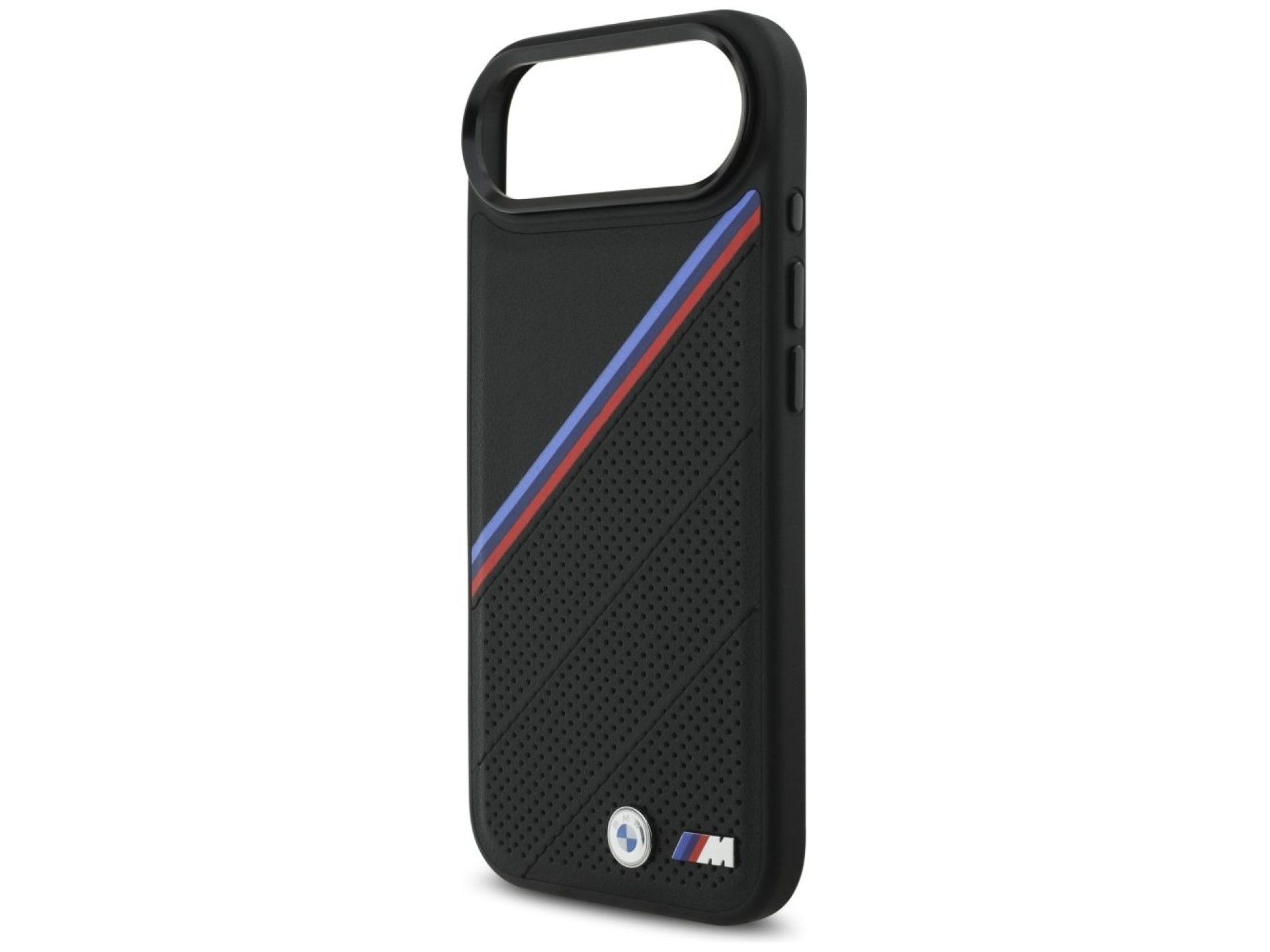 Funda MagSafe BMW M Tricolor Metal Logo para iPhone 17 Air - Negra