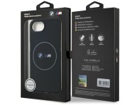 BMW IML Metal White Circle MagSafe iPhone 16e Case - Black BMW IML Metal White Circle MagSafe iPhone 16e Case - Black