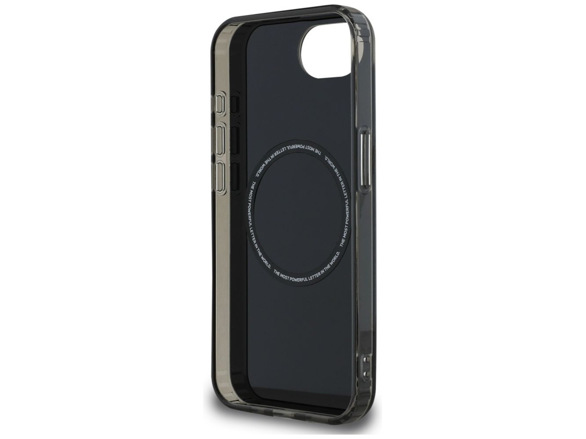 BMW IML Metal White Circle MagSafe iPhone 16e Case - Black