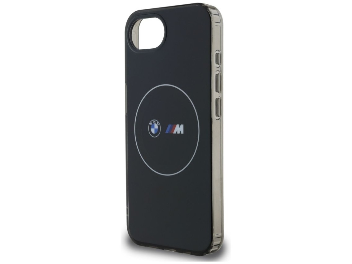 BMW IML Metal White Circle MagSafe iPhone 16e Case - Black