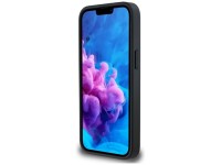 Capa para iPhone 16e em couro com gravação a quente da BMW - Preta Capa para iPhone 16e em couro com gravação a quente da BMW - Preta